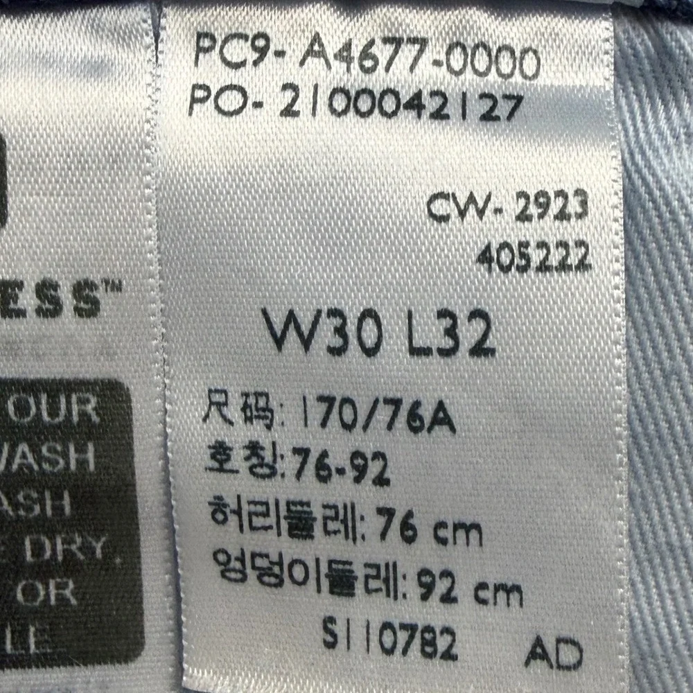 Levis 501 Jeans Mens 30X32 Blue Denim Button Fly Premium Straight Workwear